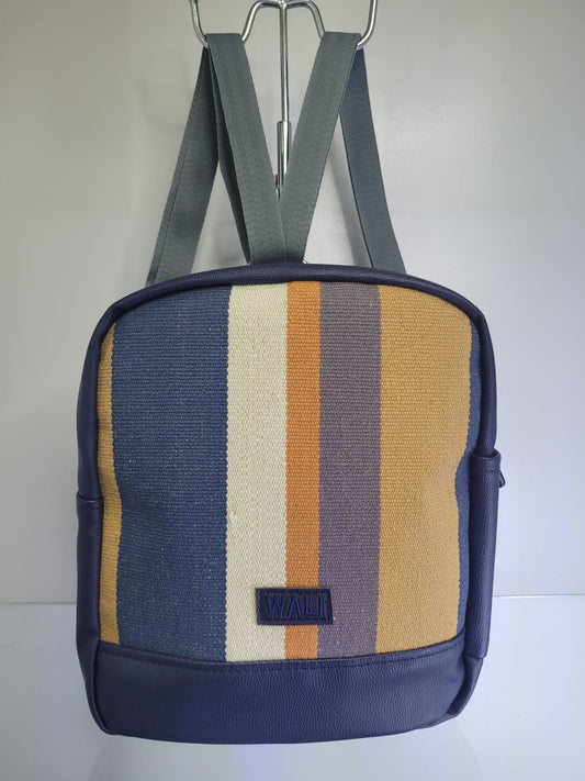 Mochila mini para dama (azul crema)