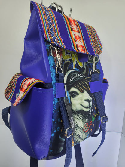 Mochila llamita rapera