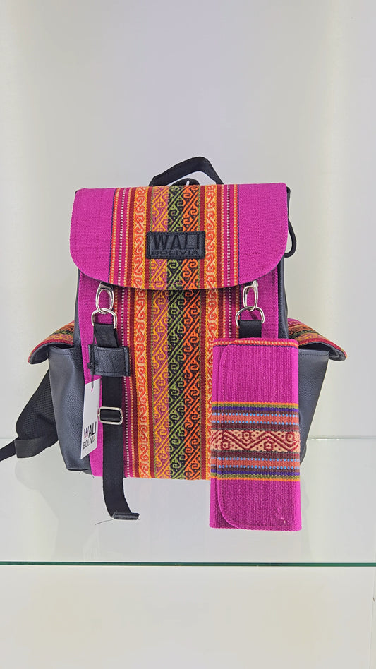 Combo Rosado - Mochila y billetera