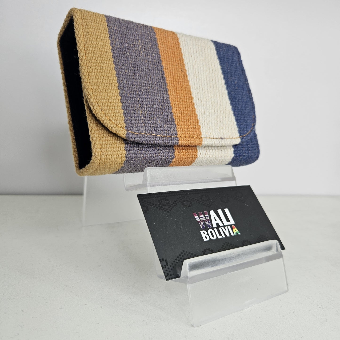 Billetera mini (azul crema)