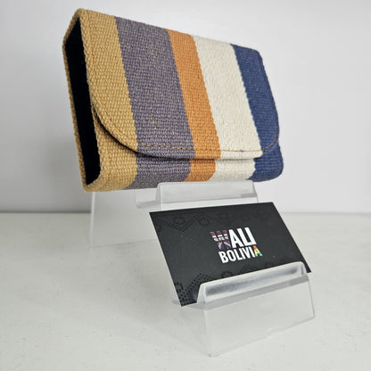 Billetera mini (azul crema)