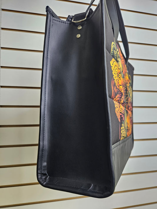 Bolso totte (diseño froral)