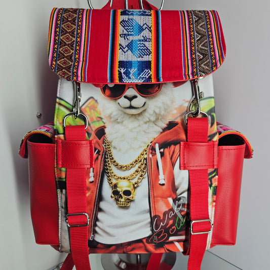 Mochila urbana (llama reguetonera)