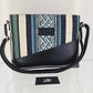 Cartera cuero aguayo (jade)