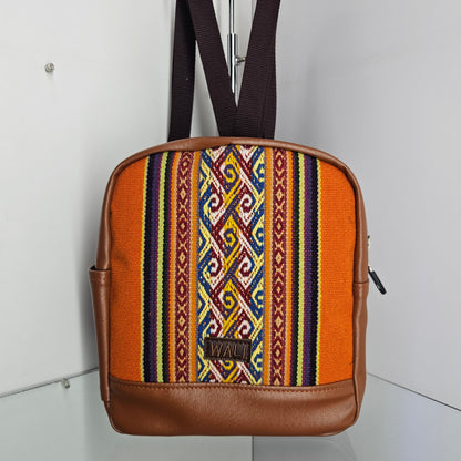 Mochila mini para dama (naranjoso)