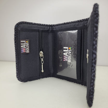Billetera Perdiz Negro (Triple Unisex)