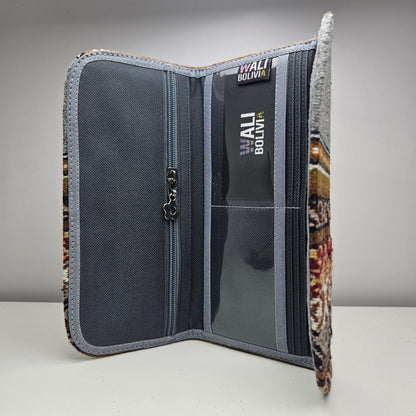 Billetera chequera (plomo diseño medio)