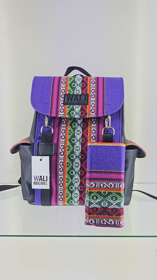 Combo Púrpura - Mochila y billetera