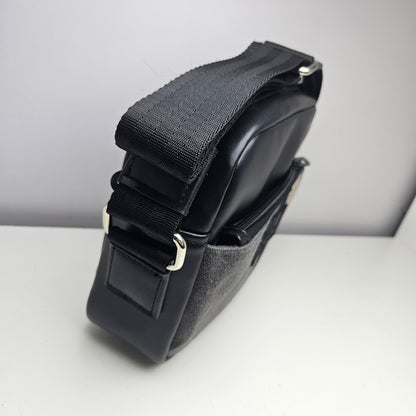 Bandolera de cuero ( plomo oscuro)
