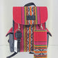 Combo rojo - mochila y billetera de aguayo