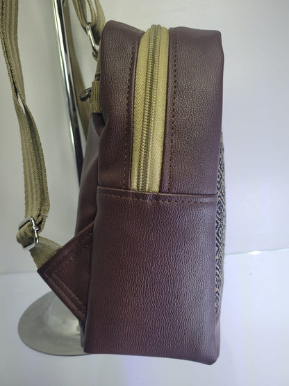 Mochila mini para dama (perdiz cafe)