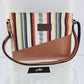 Cartera cuero aguayo (pastel)