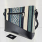 Cartera cuero aguayo (jade)