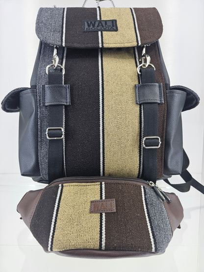 Combo Mochila y Riñonera (marmolado)