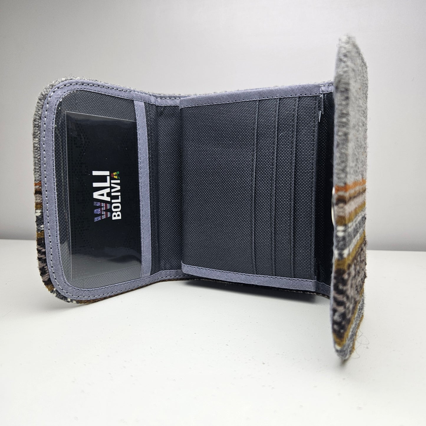 Billetera mini (plomo jaspeado)