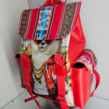 Mochila urbana (llama reguetonera)