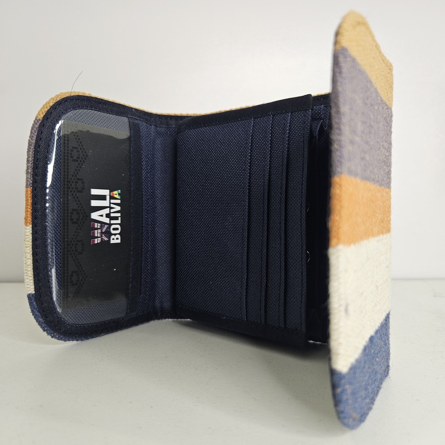 Billetera mini (azul crema)