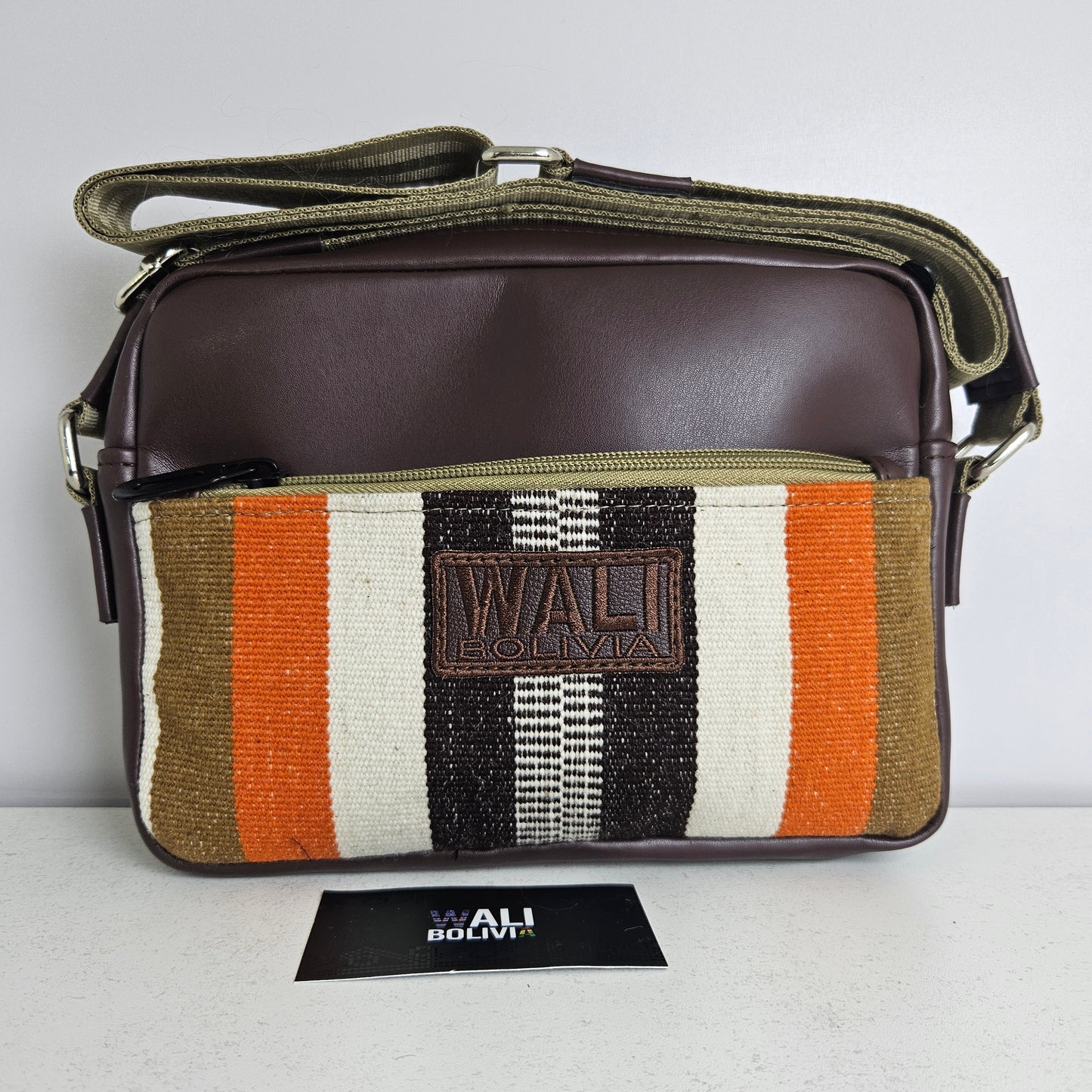Bandolera de cuero (camel copper)