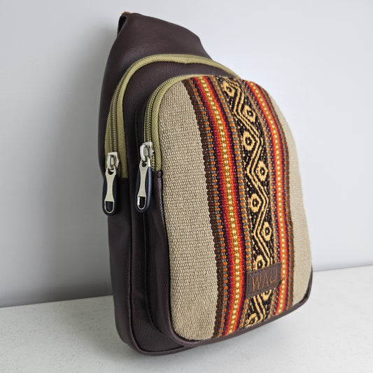 Pechera de aguayo (beige diseño medio)