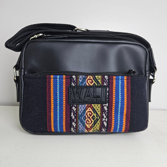 Bandolera de cuero (azul marino)