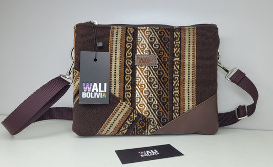 Cartera Cuadrada Wali (cafe)