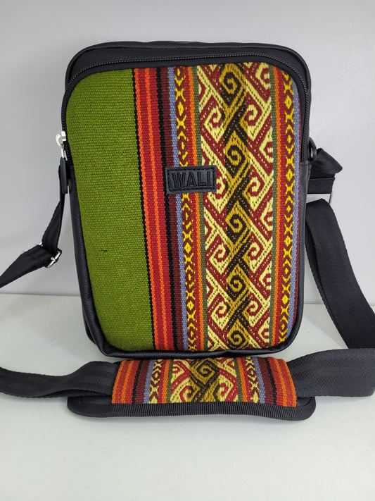 Morral grande aguayo Natural( verde pacai)