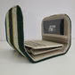 Billetera Mini (verde con franjas)