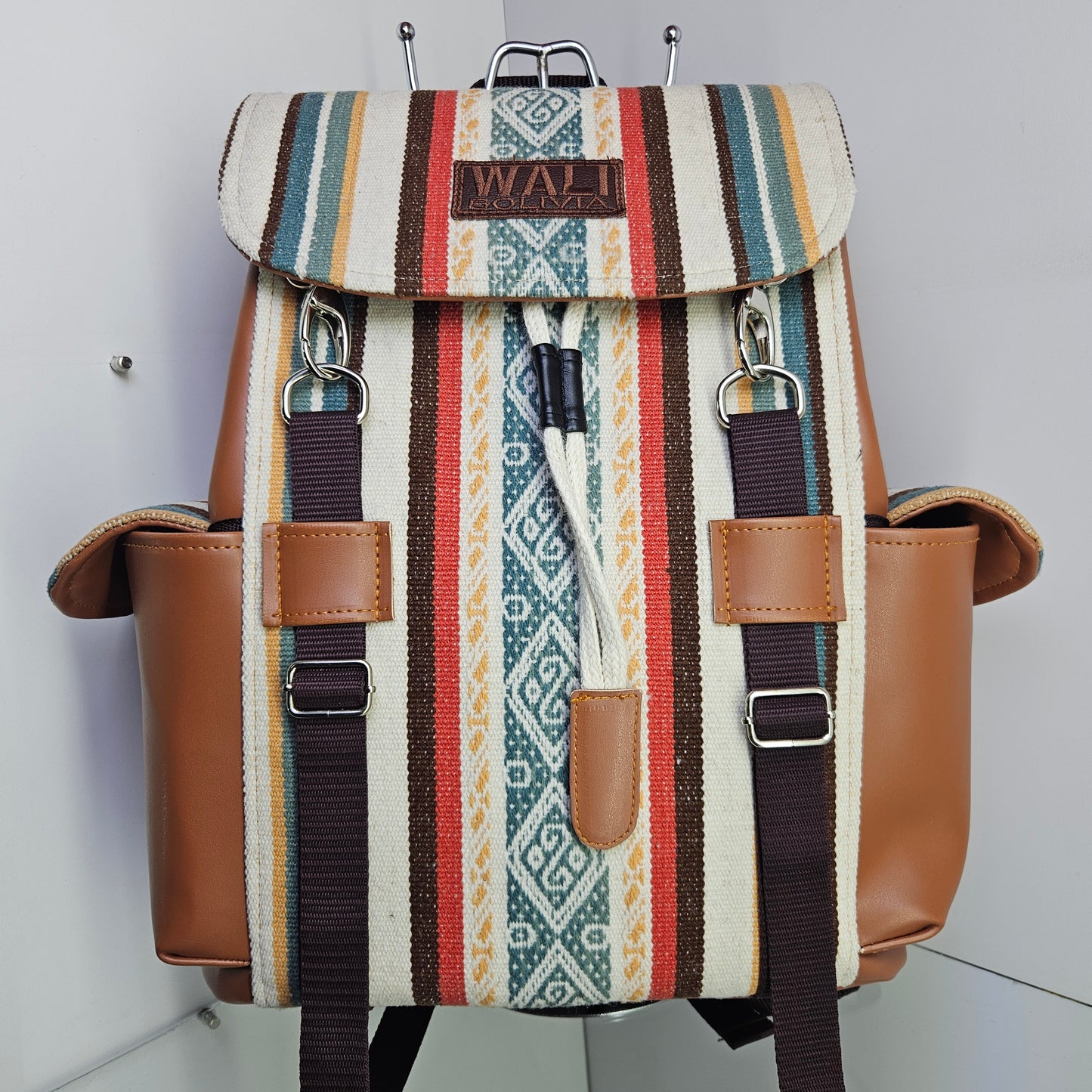 Mochila cuero (pastel)