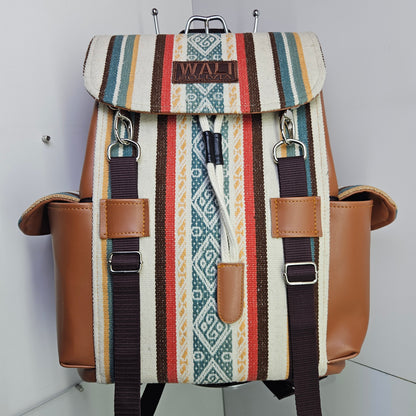 Mochila cuero (pastel)