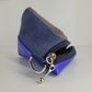 Monedero triangular (azul crema)