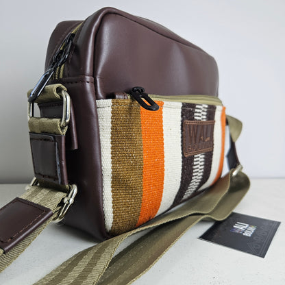 Bandolera de cuero (camel copper)