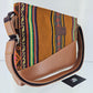 Cartera cuero aguayo (naranja oscuro)
