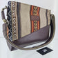 Cartera cuero aguayo (beige)