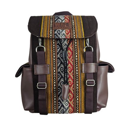 MOCHILA WALI CUERO _ Chocolate