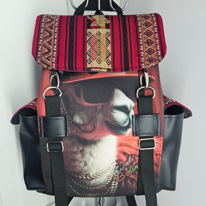 Mochila urbana (rojo llamita flow)