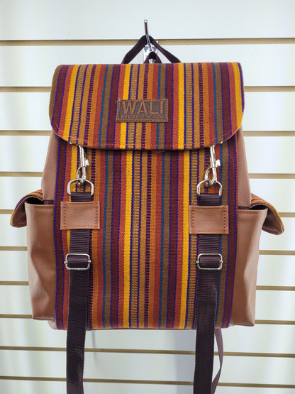 Mochila aguayo (color canela)