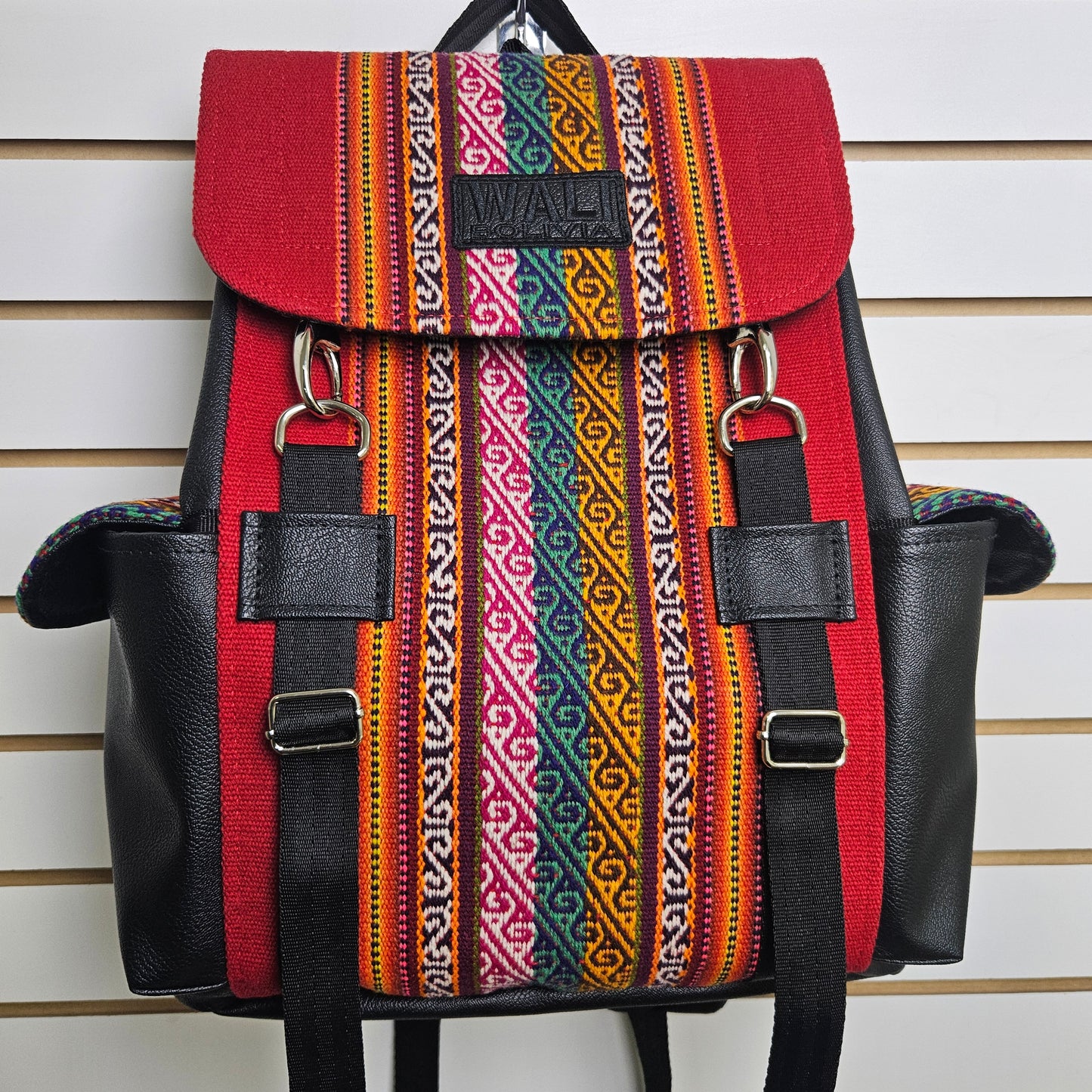 Combo Mochila y billetera (rojo carmin)