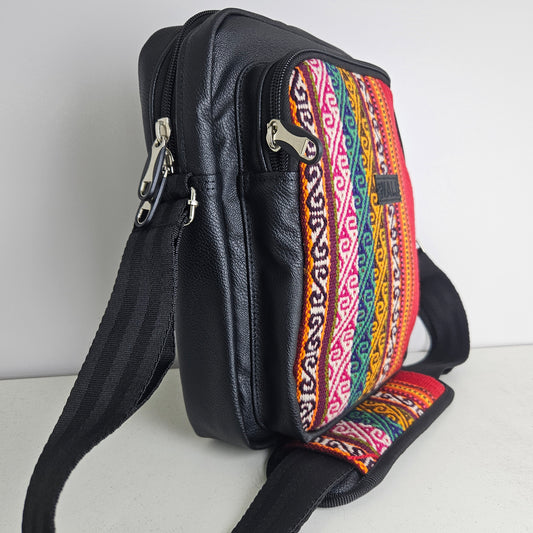 Morral grande (rojiso con diseño)