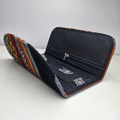 Billetera chequera (carbón diseño bajo)