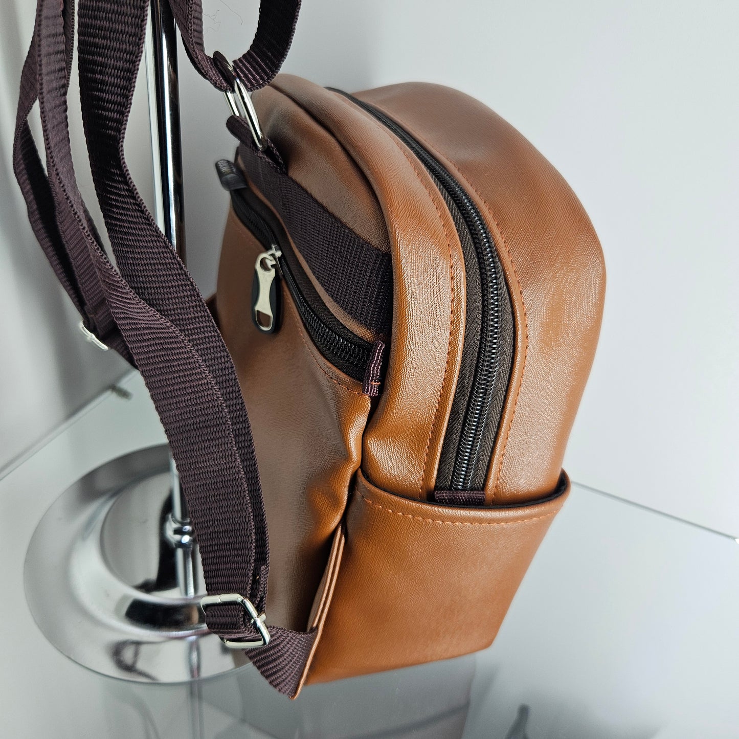 Mochila mini para dama (naranjoso)
