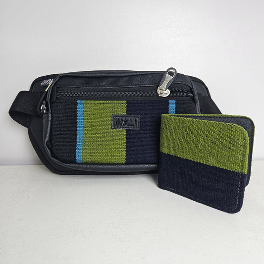 Combo riñonera y billetera doble