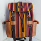 Mochila Wali cuero aguayo (potosino)