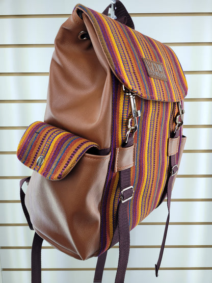 Mochila aguayo (color canela)