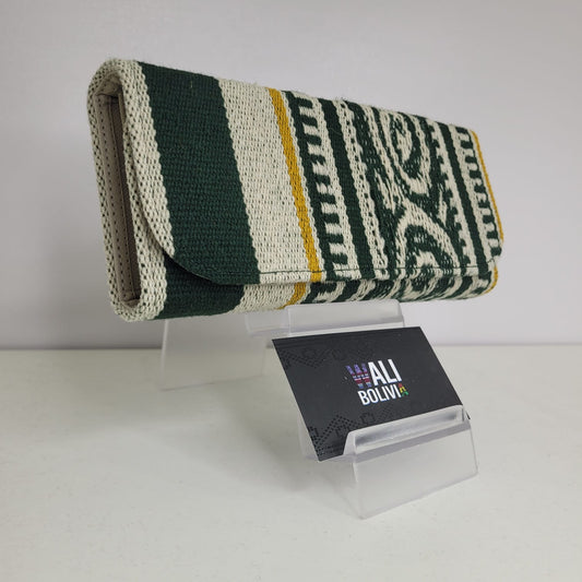 Billetera Portacelular (verde con diseño)