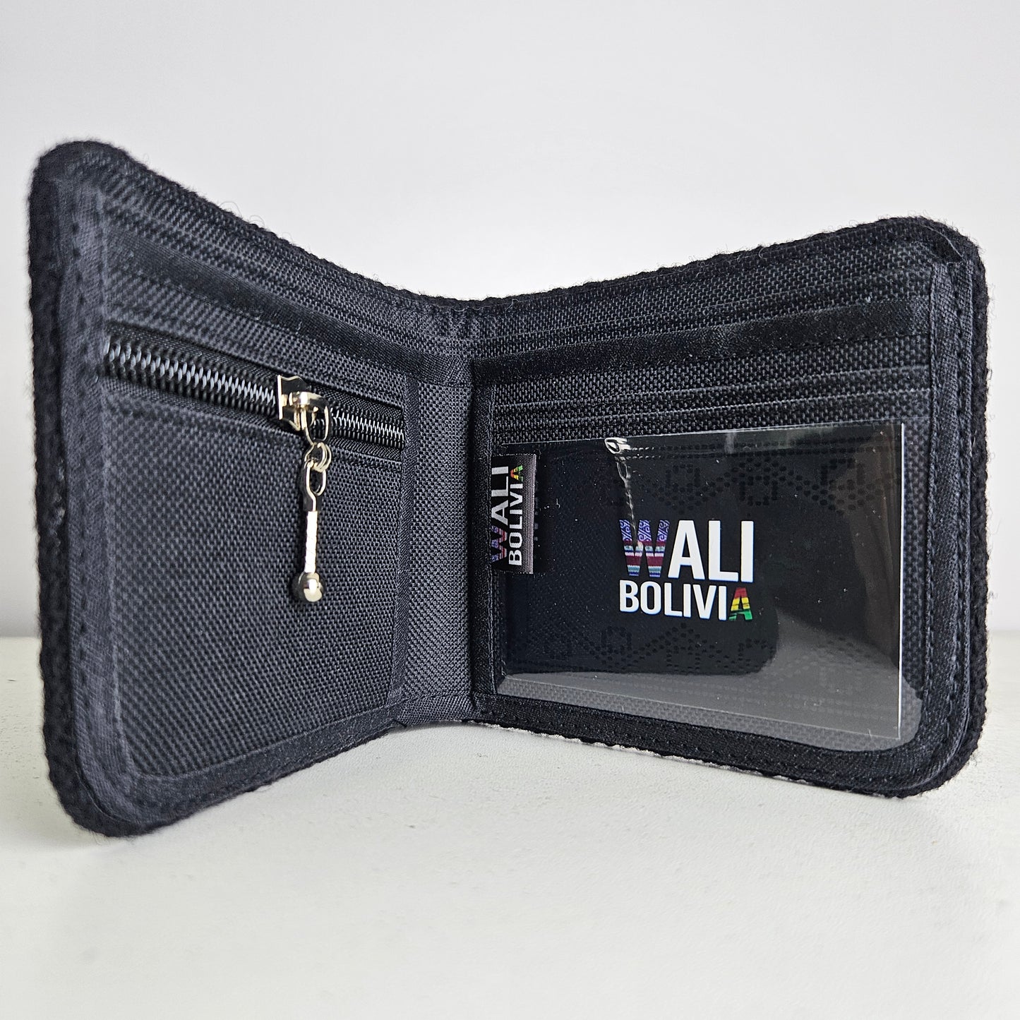 Billetera Perdiz Negro (Varon Doble)