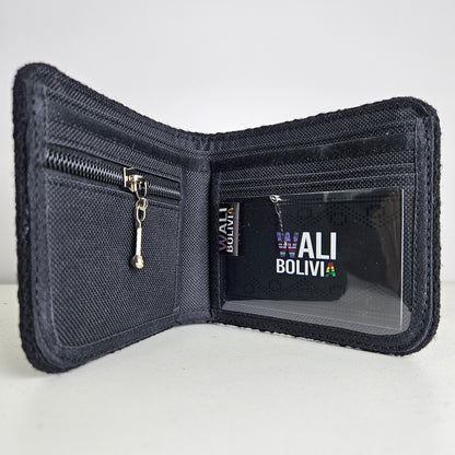 Billetera Perdiz Negro (Varon Doble)