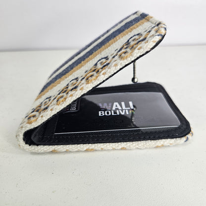 Billetera doble (azul crema claro)