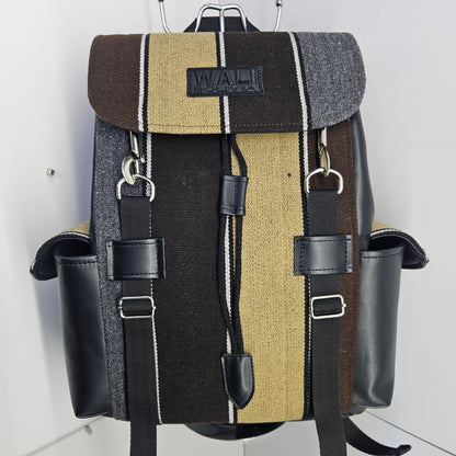 Mochila wali cuero aguayo (marmolado)