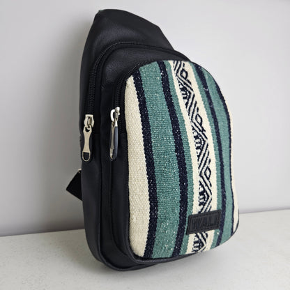 Pechera de aguayo (jade cuero negro)