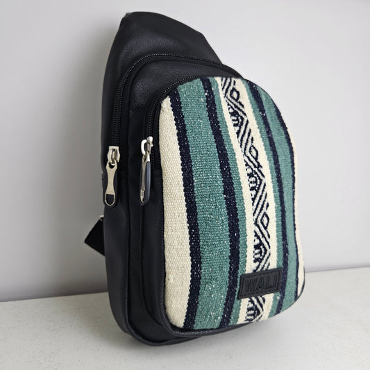 Pechera de aguayo (jade cuero negro)